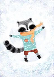 енот новогодний