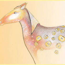 Серая в яблоках