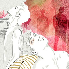 Teen magazine illustration