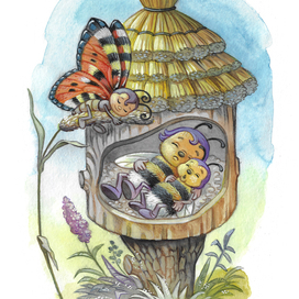 иллюстрация к книге о природе