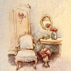 Интерьер, скетч