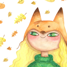 Осень. Иллюстрация для календаря