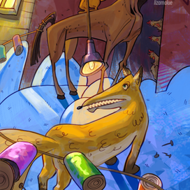 Зима ("Жеребенок и кот")