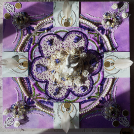 Объемная картина "Утро в Провансе". Франция. Винтаж