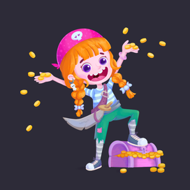 Персонаж девочка пиратка