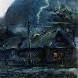 Гроза (к ёжику)