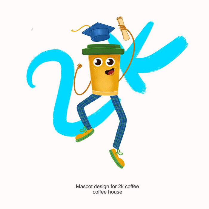 Бренд персонаж для кофейни 2К