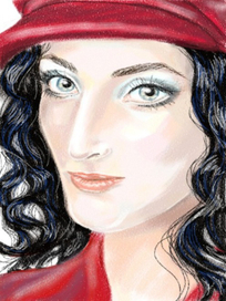 Дама в красном