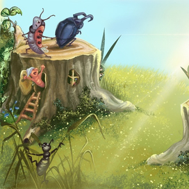 Часть иллюстрации для стихотворения