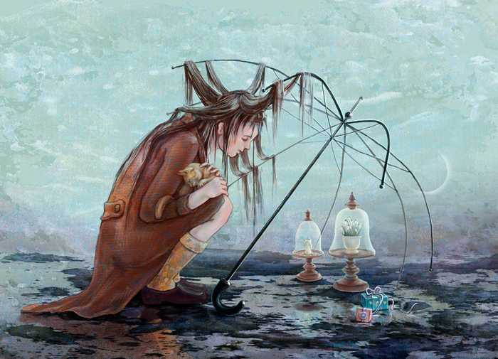 Сломанный зонтик