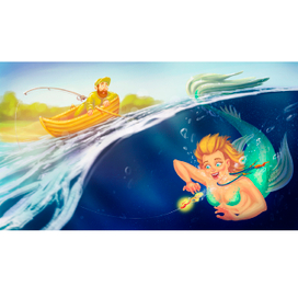 Русалка ворует приманки