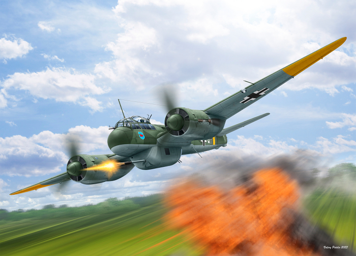 Ju-88 P1 (box art for ICM )