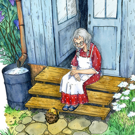 Иллюстрация к книге "Садовый ёжик Шур"