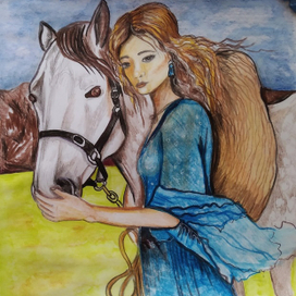 Девушка и лошадь