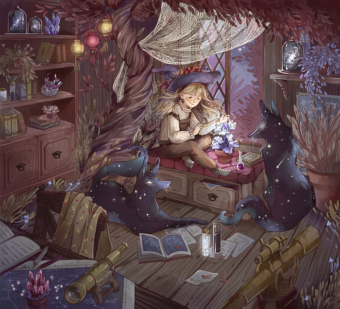Иллюстрация для проекта Witch Artbook
