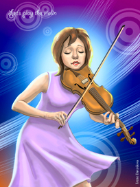 Let's play the violin