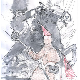 Прейсиш-Эйлау 8 февраля 1807 г. Эскиз