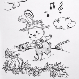 Скетч на Inktober "Фермер"