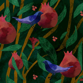 Птицы и гранаты