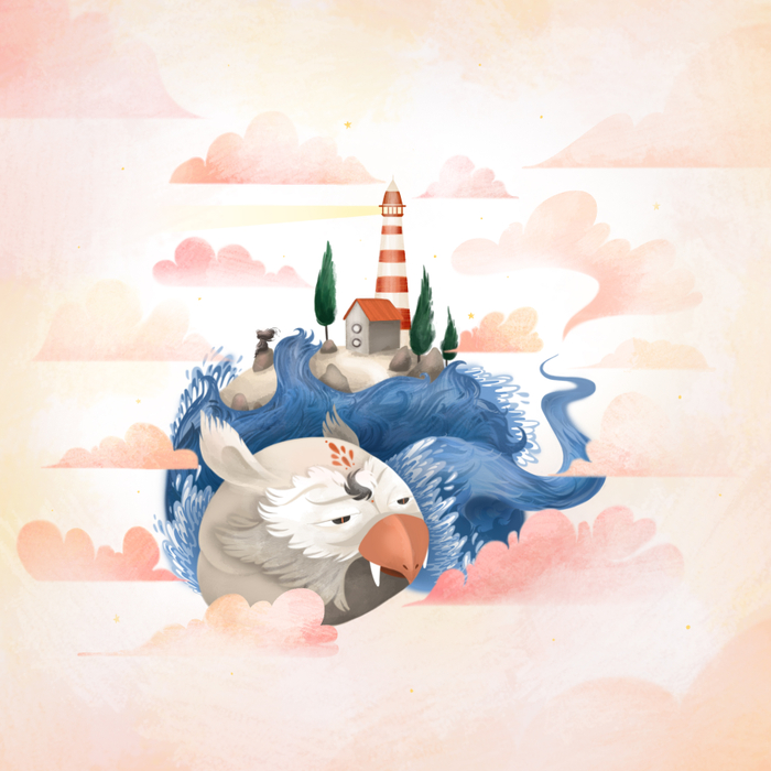 Сидя на красивом холме