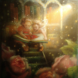 Маленькие феи в библиотеке