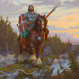 Иллюстрация к былине "Илья Муромец"