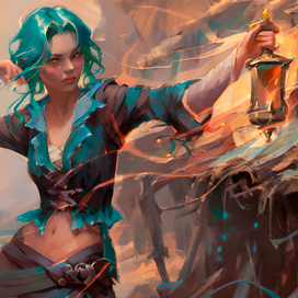 Пиратка фэнтези постапокалипсис