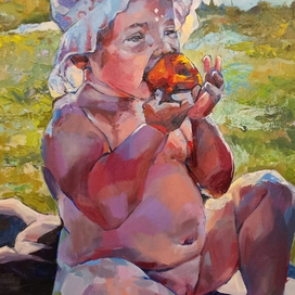 Юленька с персиком 🍑