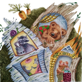 Медвежонок всё проспал