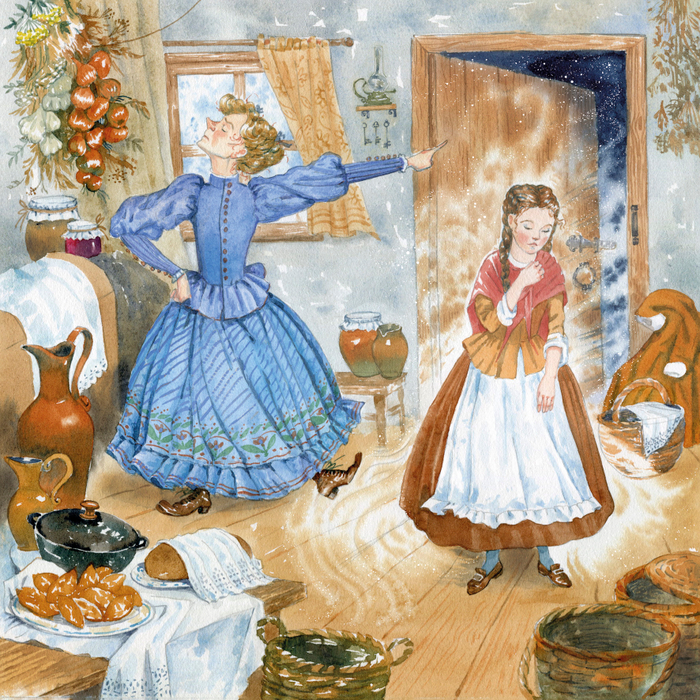 "Двенадцать месяцев", словацкая сказка, для изд. Амфора-медиа