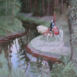 Настасья Микулична маслом