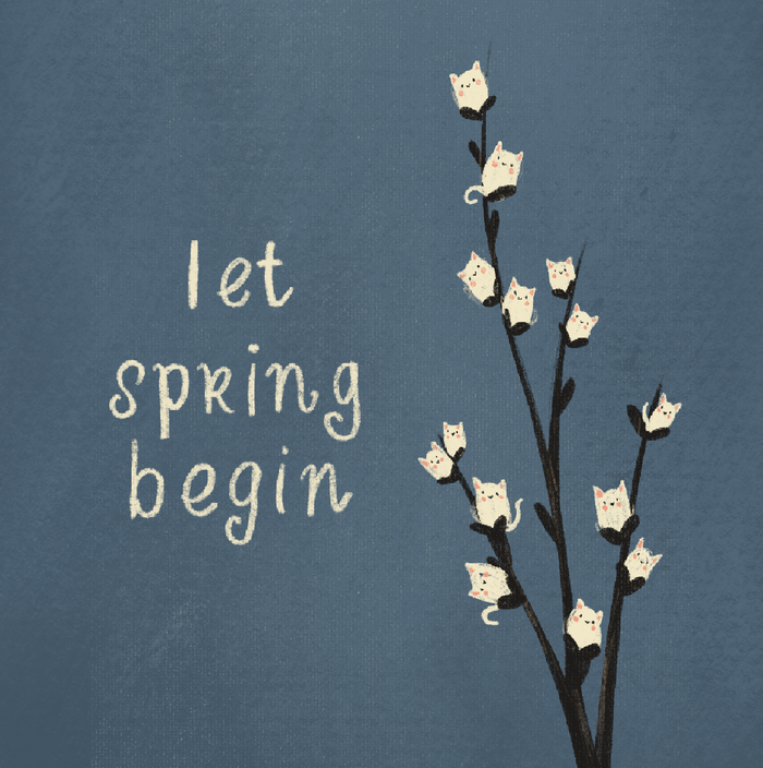 Открытка весна