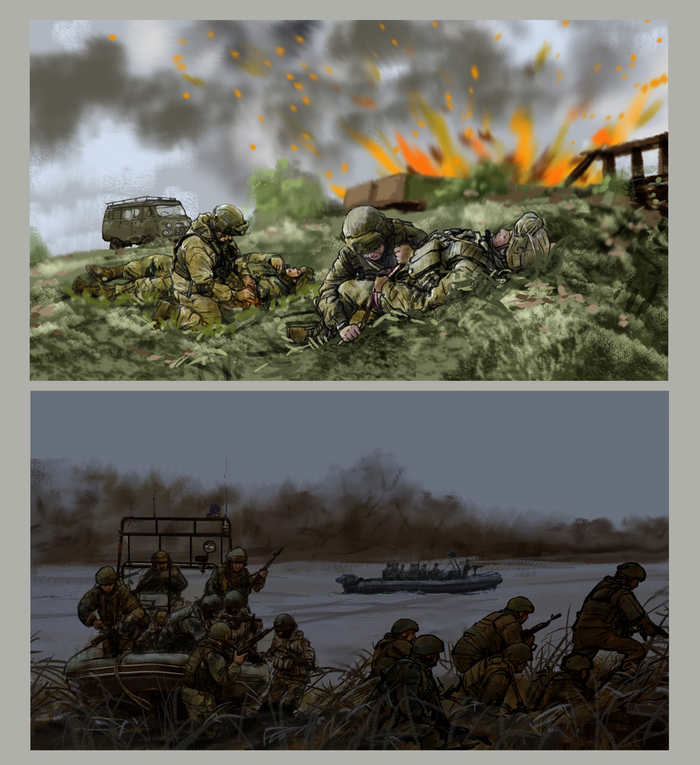 раскадровка для проекта TV, СВО-десант