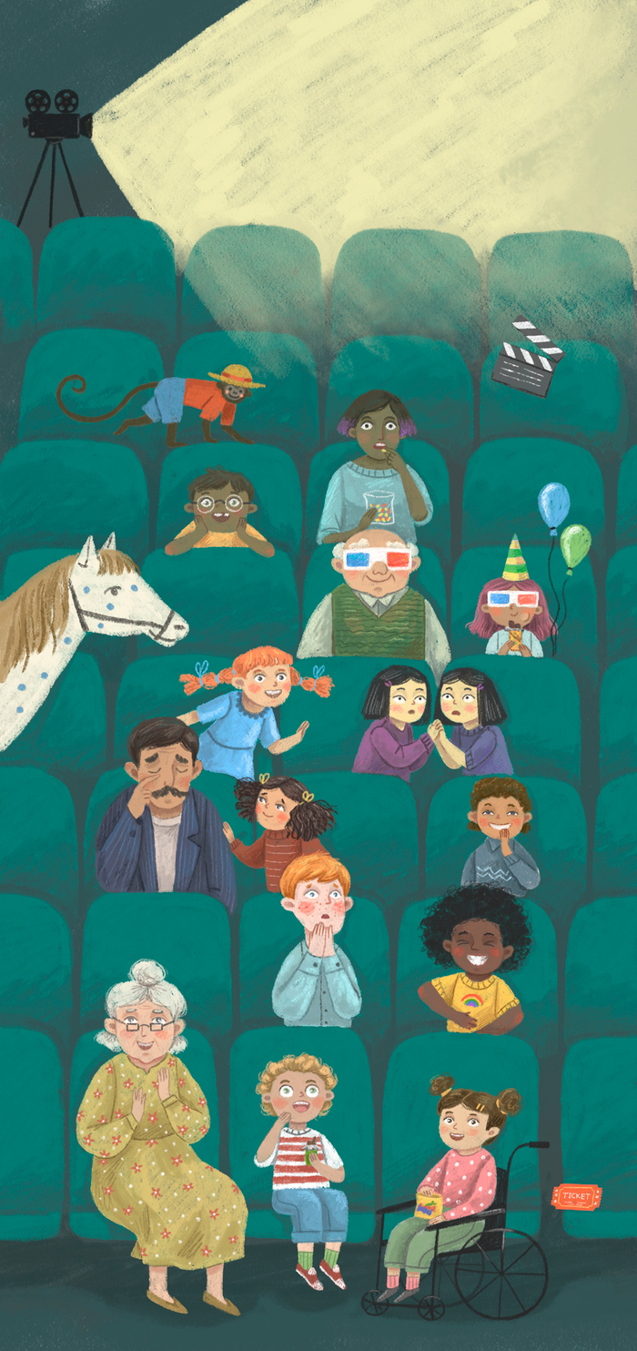 Иллюстрация для флаера сети кинотеатров