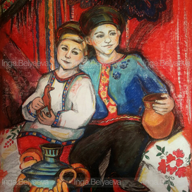 Картина пастелью