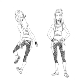 скетч персонажа