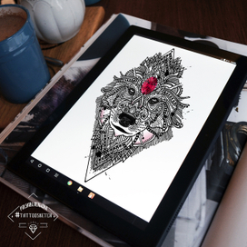 wolf by @polyablackwork