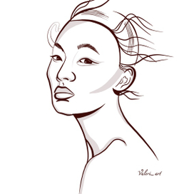 Портрет линиями 