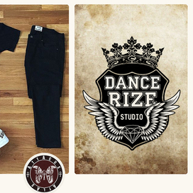 Логотип для cтудии танца  DANCE STUDIO RIZE  vk.com/dancestudiorize