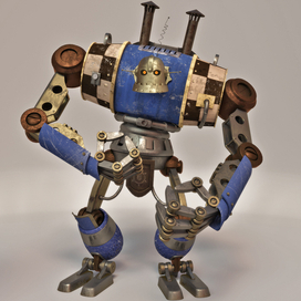 Steampunk robot. Робот стимпанк