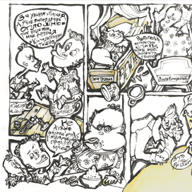 Авторский comic-book "Сашенька. Сашка. Александр."