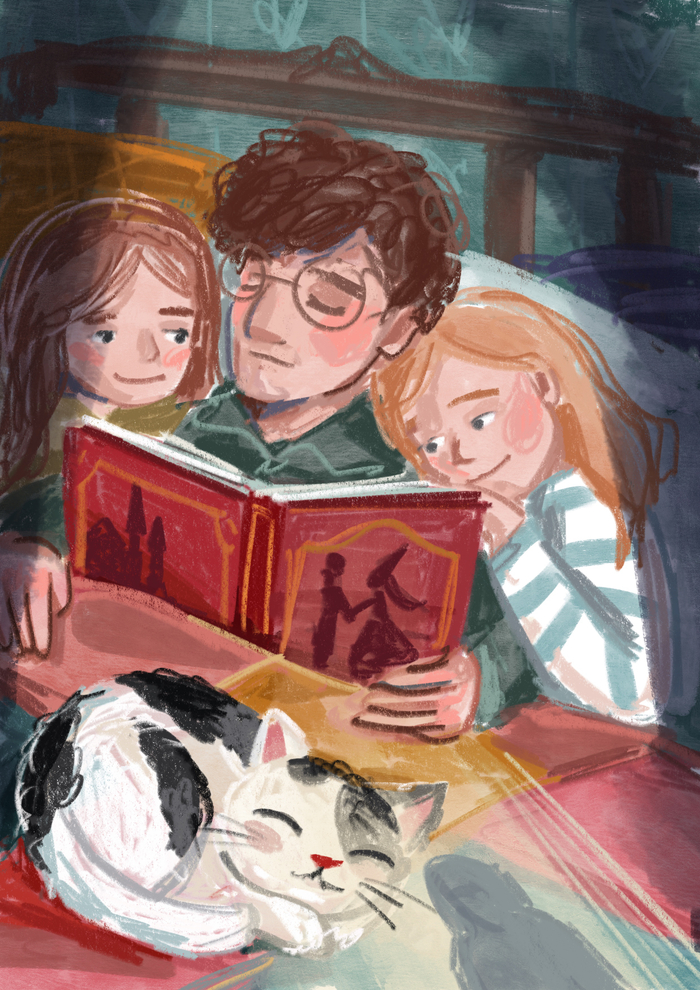 Иллюстрация для благотворительного книжного фестивали Фонарь