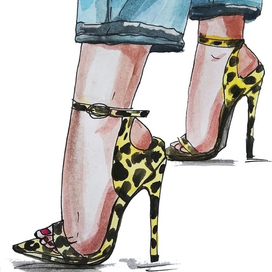 Туфли леопардовые