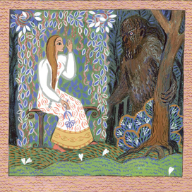 Иллюстрация к сказке "Аленький цветочек"