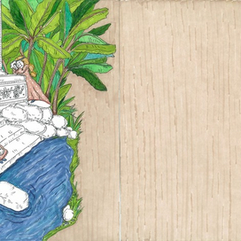 плачущие по пропавшей принцессе  фрейлины, наплакали целый пруд