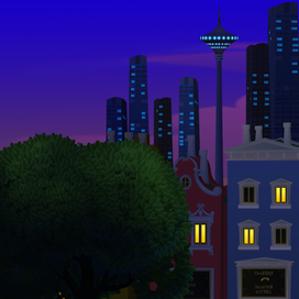 "Вид из окна" задник для сериала Ангел Бэби