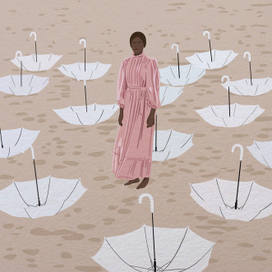 Белые зонтики