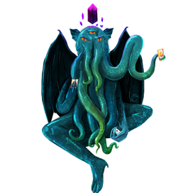 Стикер с Ктулху