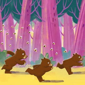 Приключение мишек в лесу