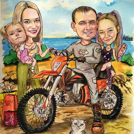 Семейный шарж